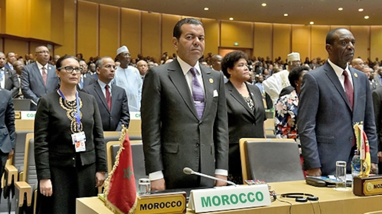 Le prince Moulay Rachid à l’ouverture du 29e Sommet de l’UA, à Addis Abeba.
