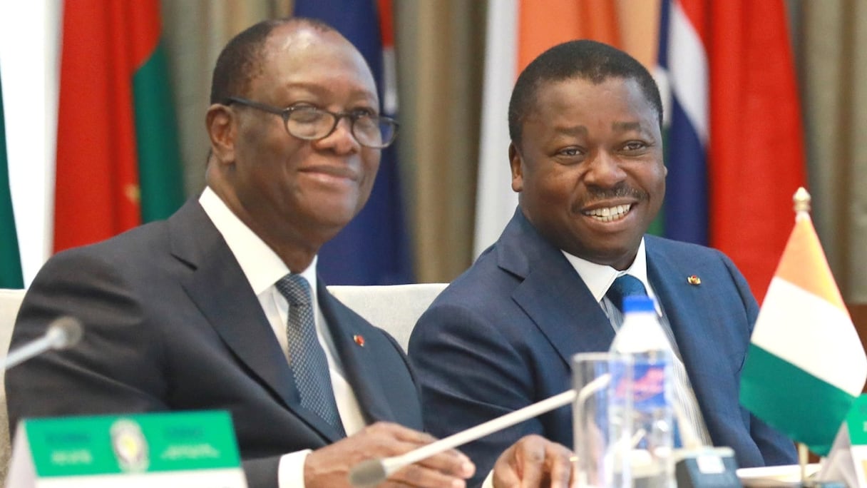 Alassane Ouattara, le président ivoirien et Faure Gnassingbé, président du Togo.
