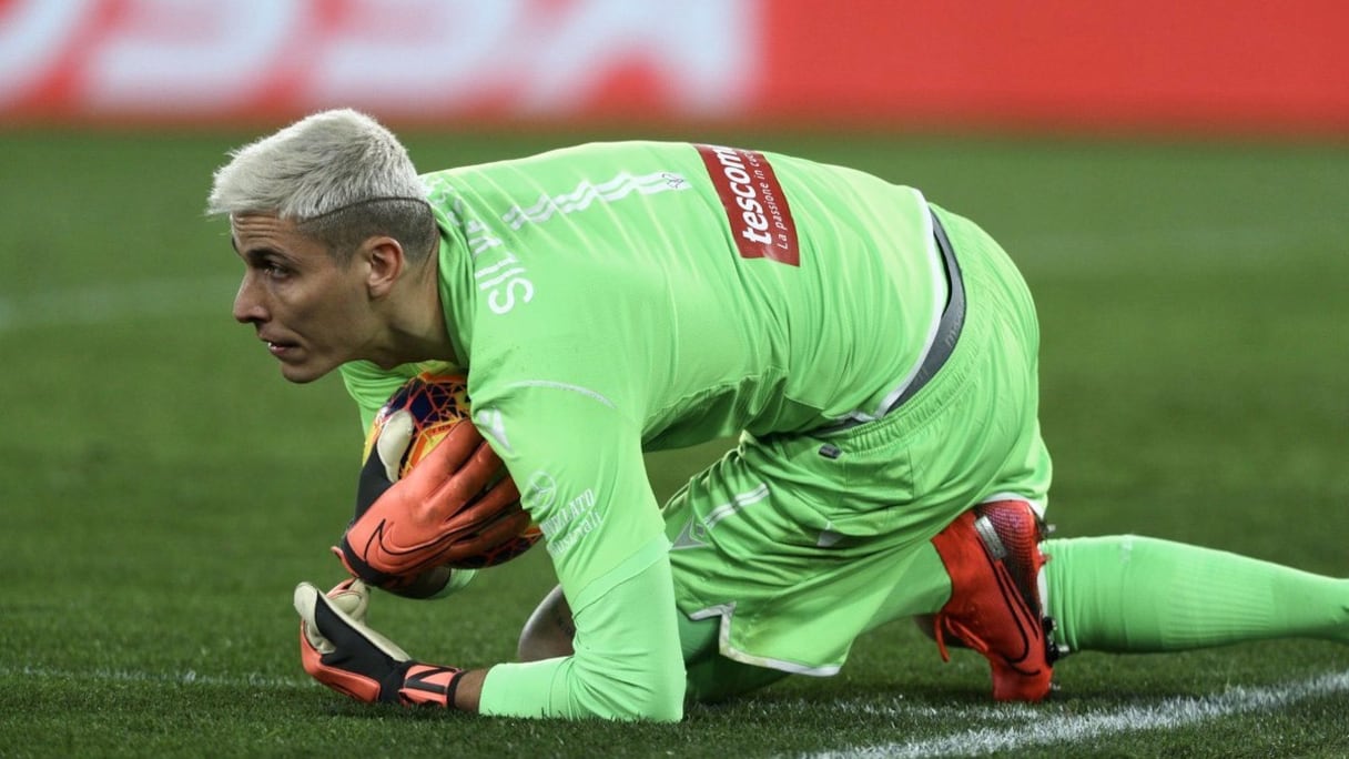 Marco Silvestri, gardien de l'Hellas Vérone et coéquipier de l'international marocain Sofyan Amrabat.
