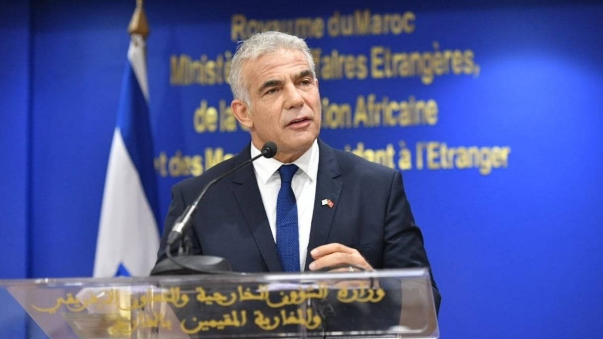 Yaïr Lapid, ministre israélien des Affaires étrangères.
