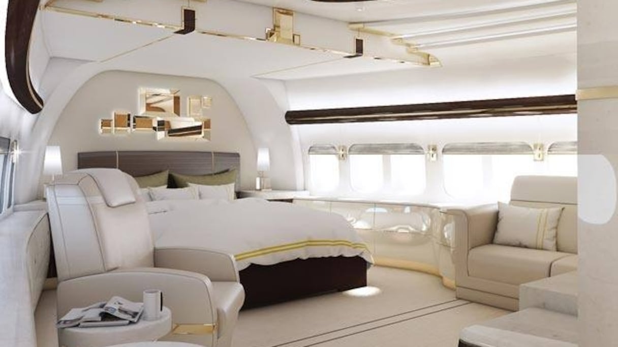 L'une des photos d'intérieur attribuées à tort au nouvel avion royal.
