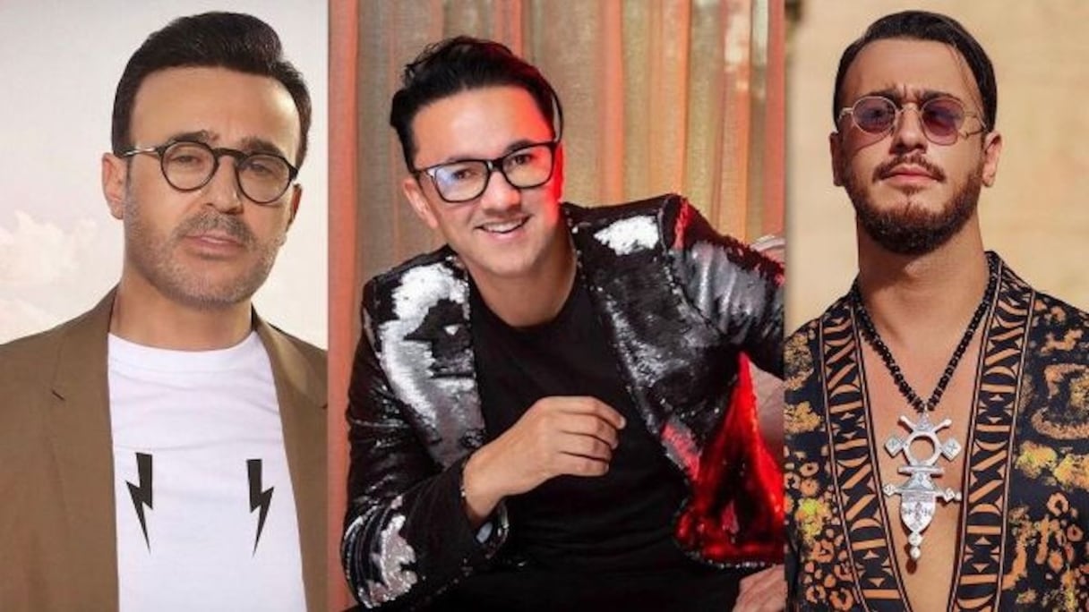 Saber Robaï, RedOne et Saad Lamjarred
