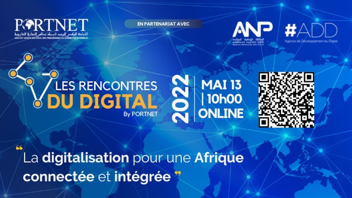 Affiche des rencontres du Digital by Portnet 2022
