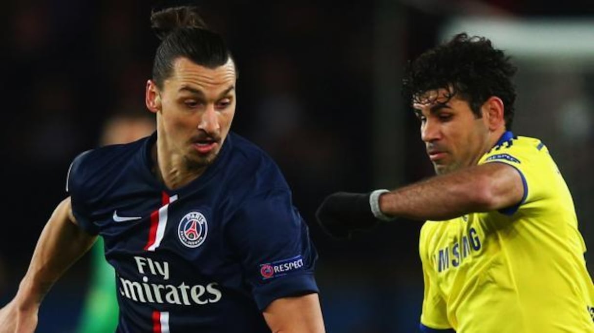 Le PSG de Zlatan Ibrahimovic tentera de se qualifier ce soir en quart de finale de la Champion's League face au Chelsea de Diego Costa.
