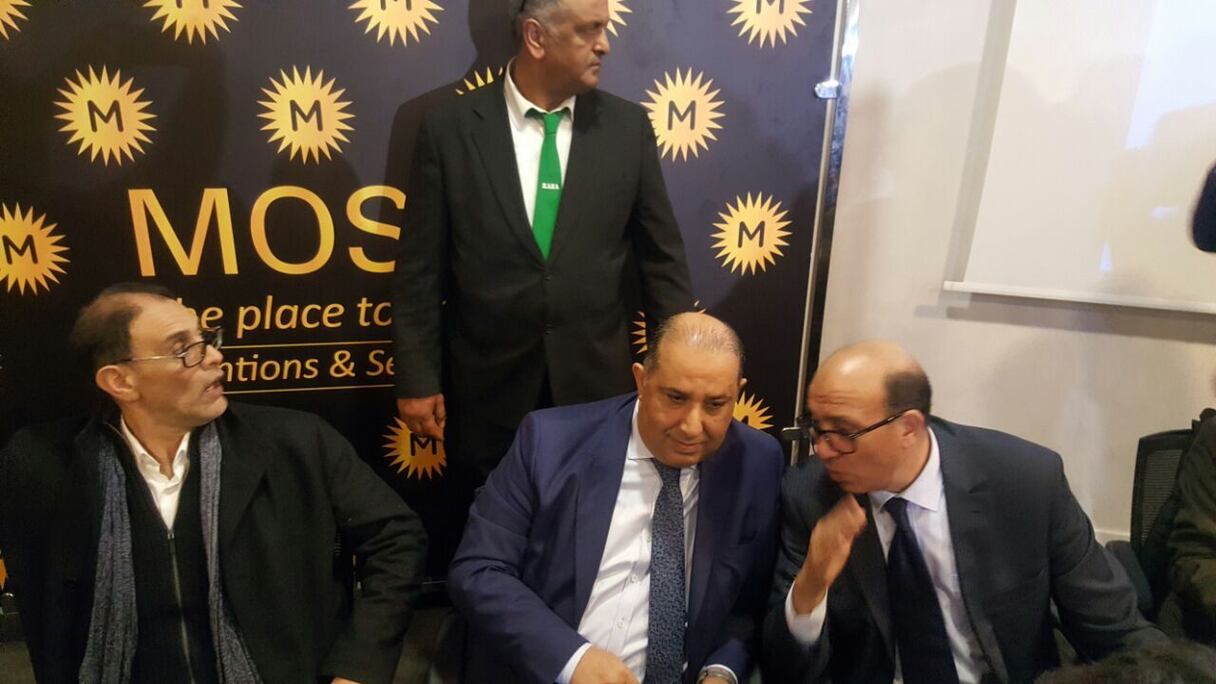 Said Hasbane (au centre) lors d'une précédente AG du Raja.
