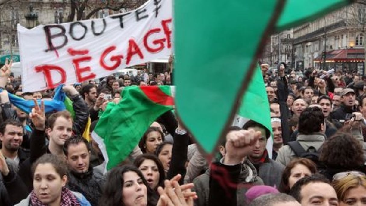 Manifestation d'étudiants, à Alger, le 26 février 2019. 
