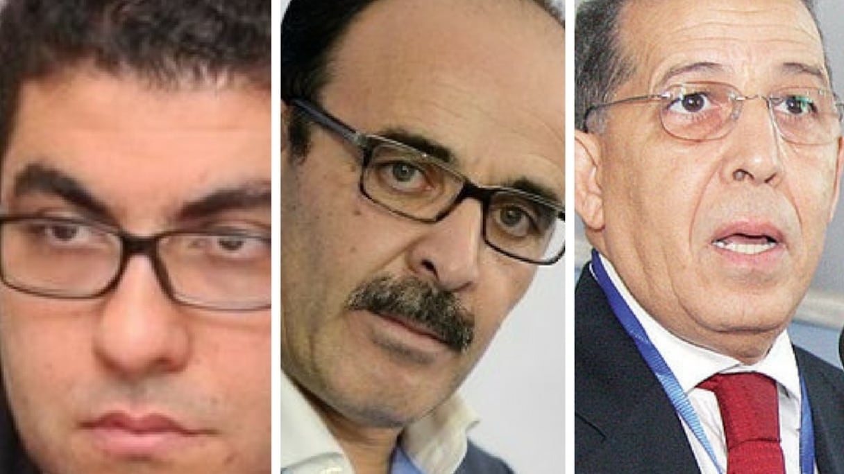 De gauche à droite, Mehdi Bensaid, Ilyas El Omari et Hassan Benaddi.
