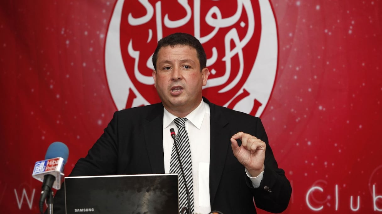 Driss Chraïbi, cadidat à la présidence du Wydad Casablanca. 
