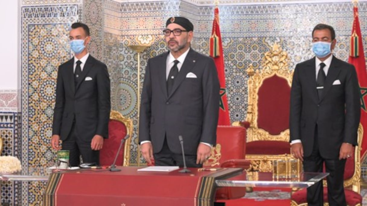 Lors du Discours du Trône du mercredi 29 juillet 2020.
