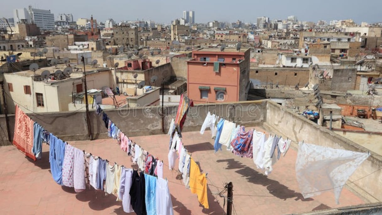 Les terrasses de la médina de Casablanca.
