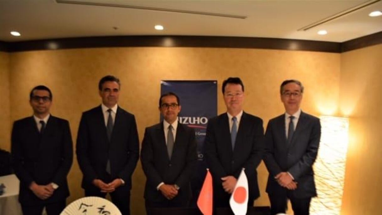 Lors de la signature du MoU entre Attijariwafa bank et Mizuho Bank 
