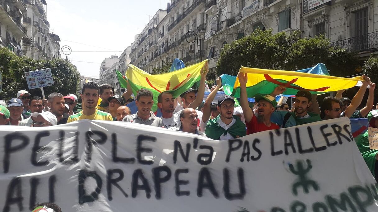 Manifestation au centre-ville d'Alger, le 21 juin 2019. 
