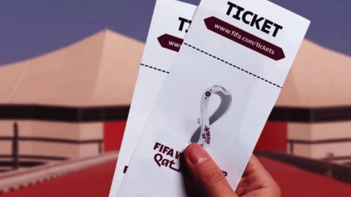 Tickets de la Coupe du Monde Qatar 2022.
