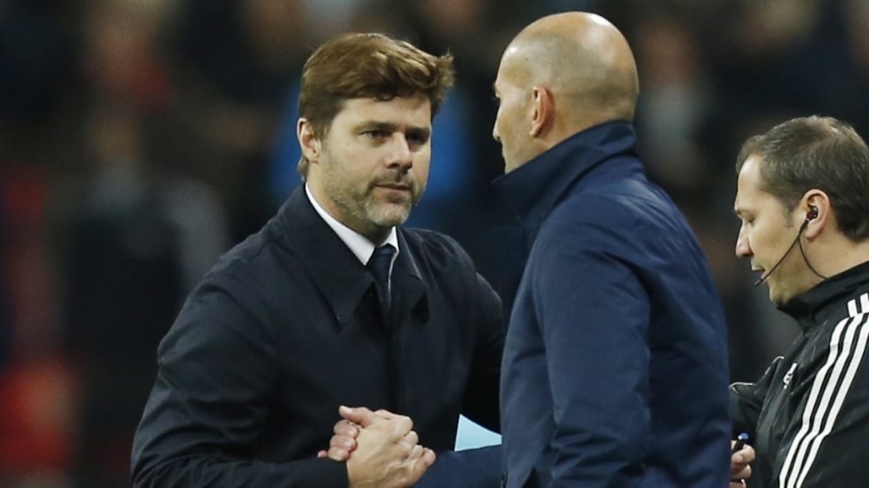 Mauricio Pochettino et Zinedine Zidane.
