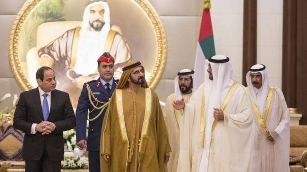 Le président égyptien Abdelfettah al-Sissi et le prince héritier Mohammed ibn Zayed Al Nahyan.
