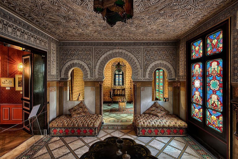 Le salon mauresque est l'une des nombreuses singularités du château de Monte Christo.