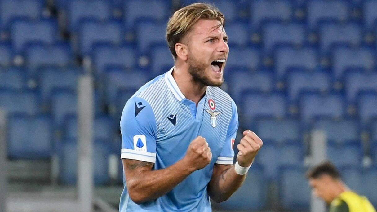 Ciro Immobile, l'attaquant italien de la Lazio Rome.

