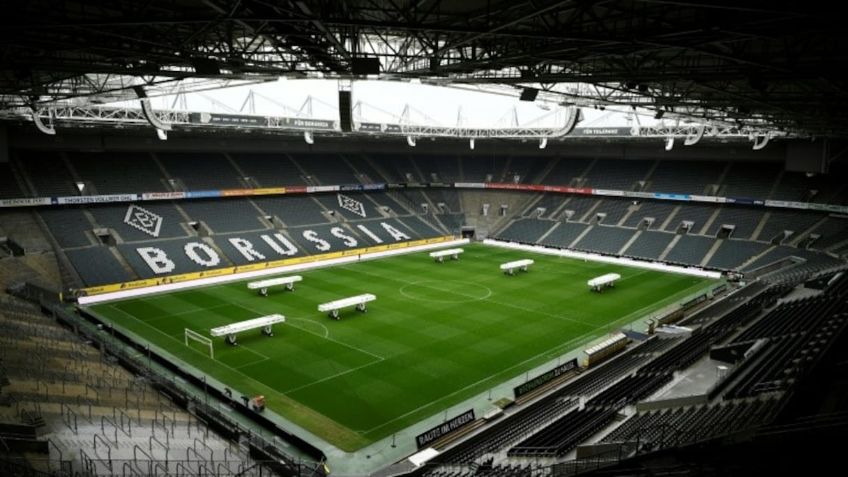 Le stade vide de Mönchengladbach, le 10 mars 2020
