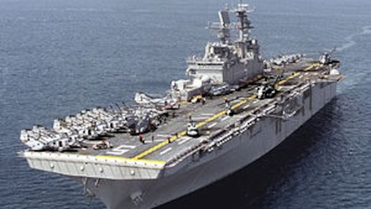 USS Bataan (LHD-5), qui devait être déployé au large d'Agadir dans le cadre de l'exercice naval maroco-américain, est un navire d'assaut amphibie. Le navire porte le nom de la bataille de Bataan aux Philippines, pendant la Seconde Guerre mondiale. 
