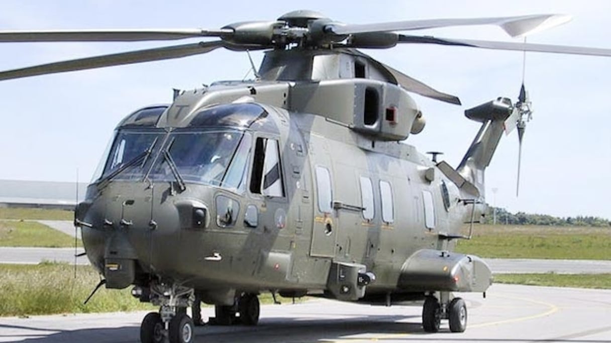 L'un des prototypes des hélicoptères AugustaWestland.
