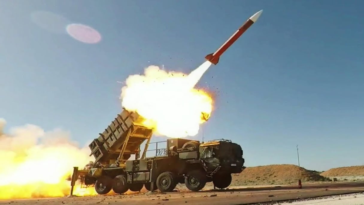 Le système de défense Patriot MIM-104 en action.
