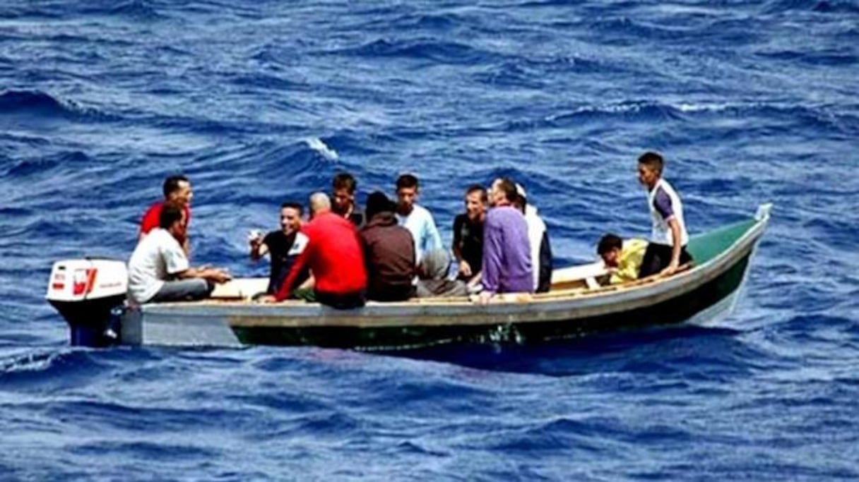 Une embarcation sur la Méditerranée.
