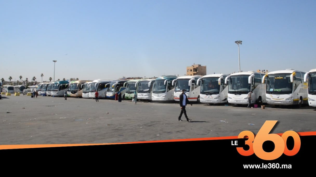 La gare routière Ouled Ziane de Casablanca, le 24 juillet 2020. 
