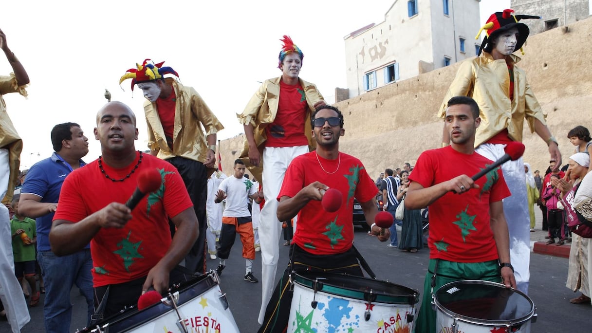 Les percussionnistes ont fait vibrer l'ancienne cité portugaise
