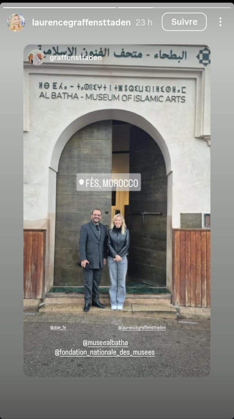 Laurence Auzière et son compagnon Matthieu Gasser, à Fès.