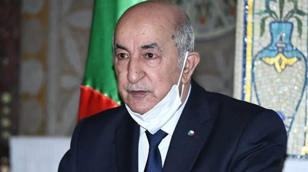 Abdelmadjid Tebboune, président de la République algérienne. 
