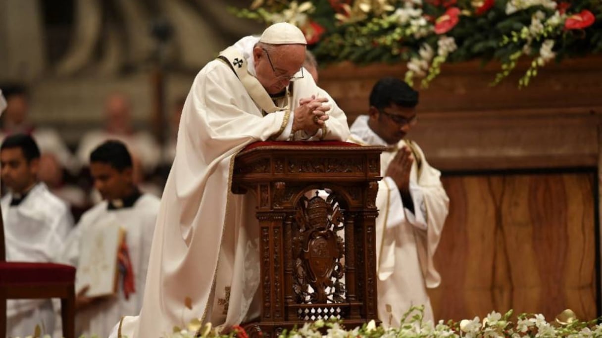 Le pape François.
