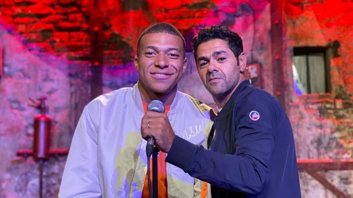 Kylian Mbappé (à gauche) et Jamel Debbouze.
