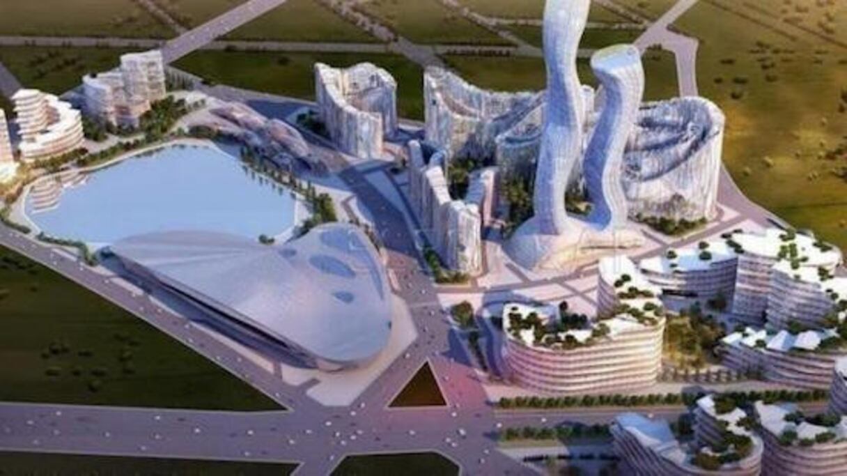 La ville futuriste Akon City de la star américano-sénégalaise Akon.
