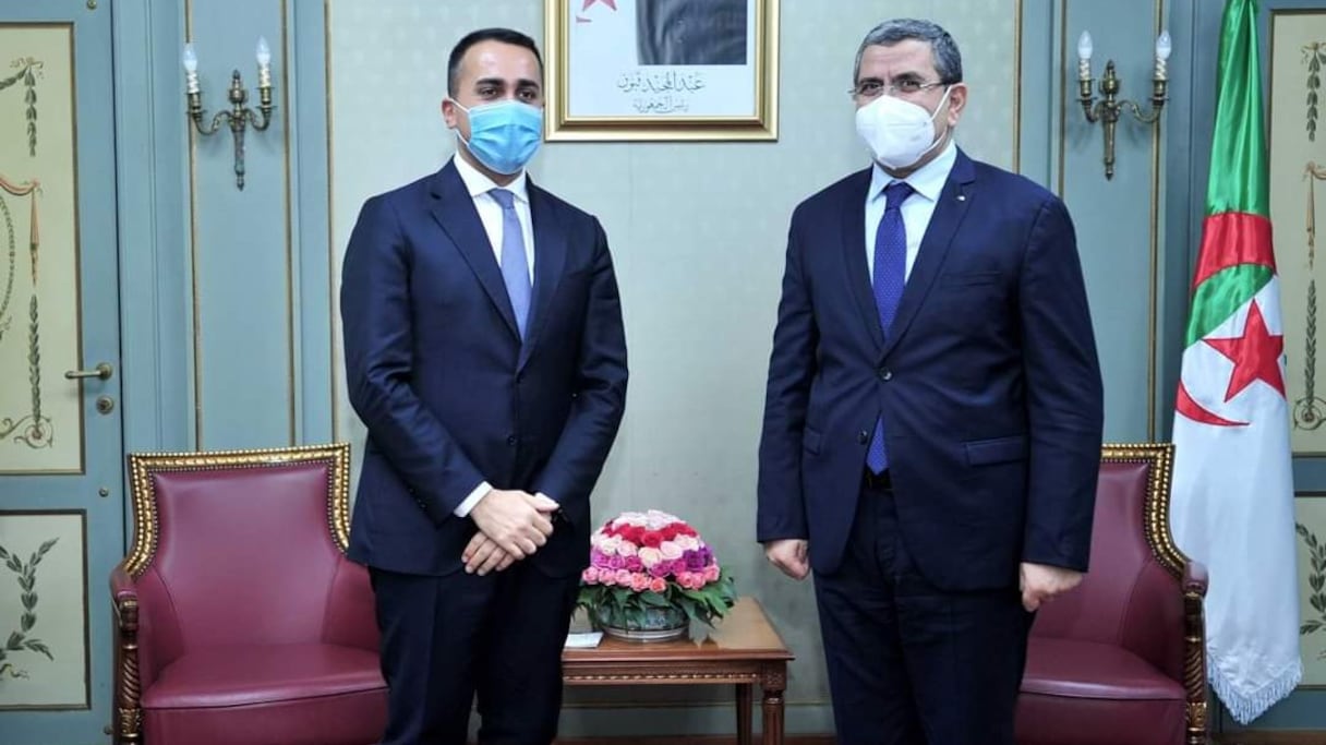 Luigi Di Maio et Abdelaziz Djerad.
