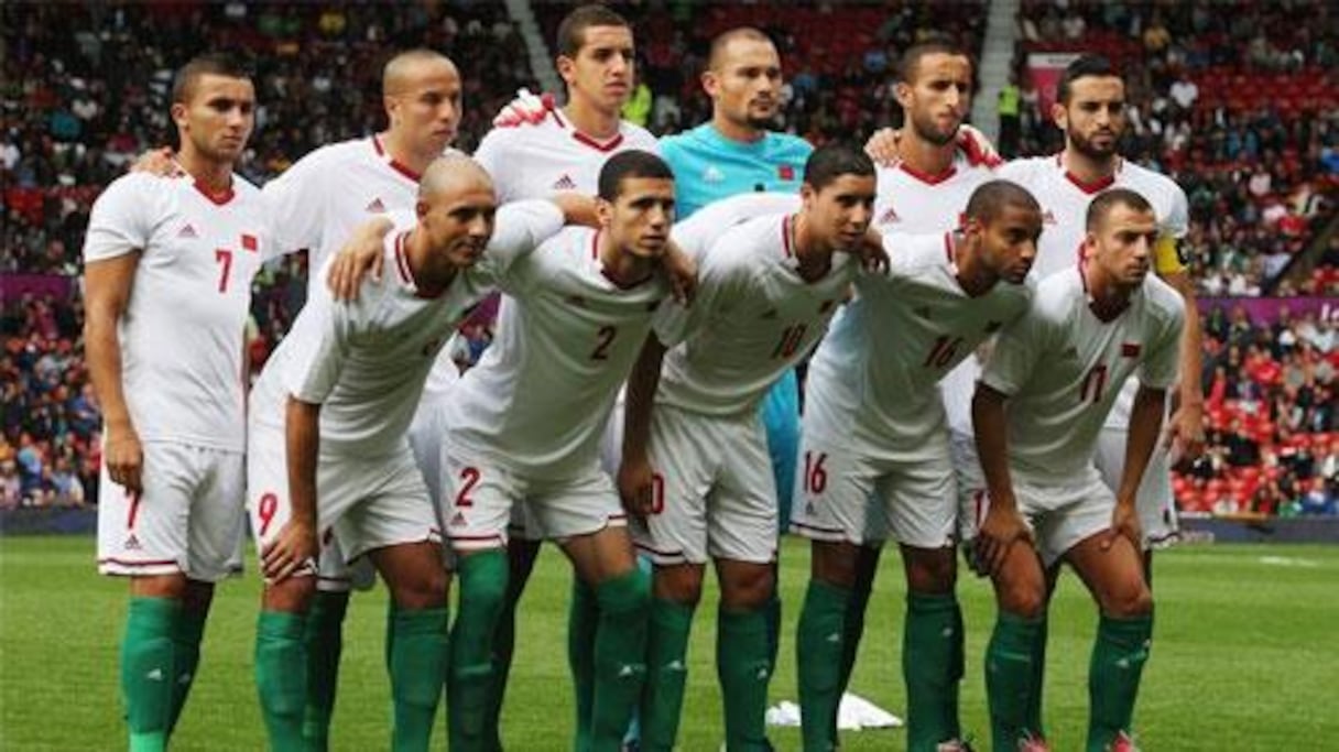 L'équipe nationale Olympique en 2012 à Londres avec notamment Houcine Kharja, Nordin Amrabat ou Abdelaziz Barrada. 
