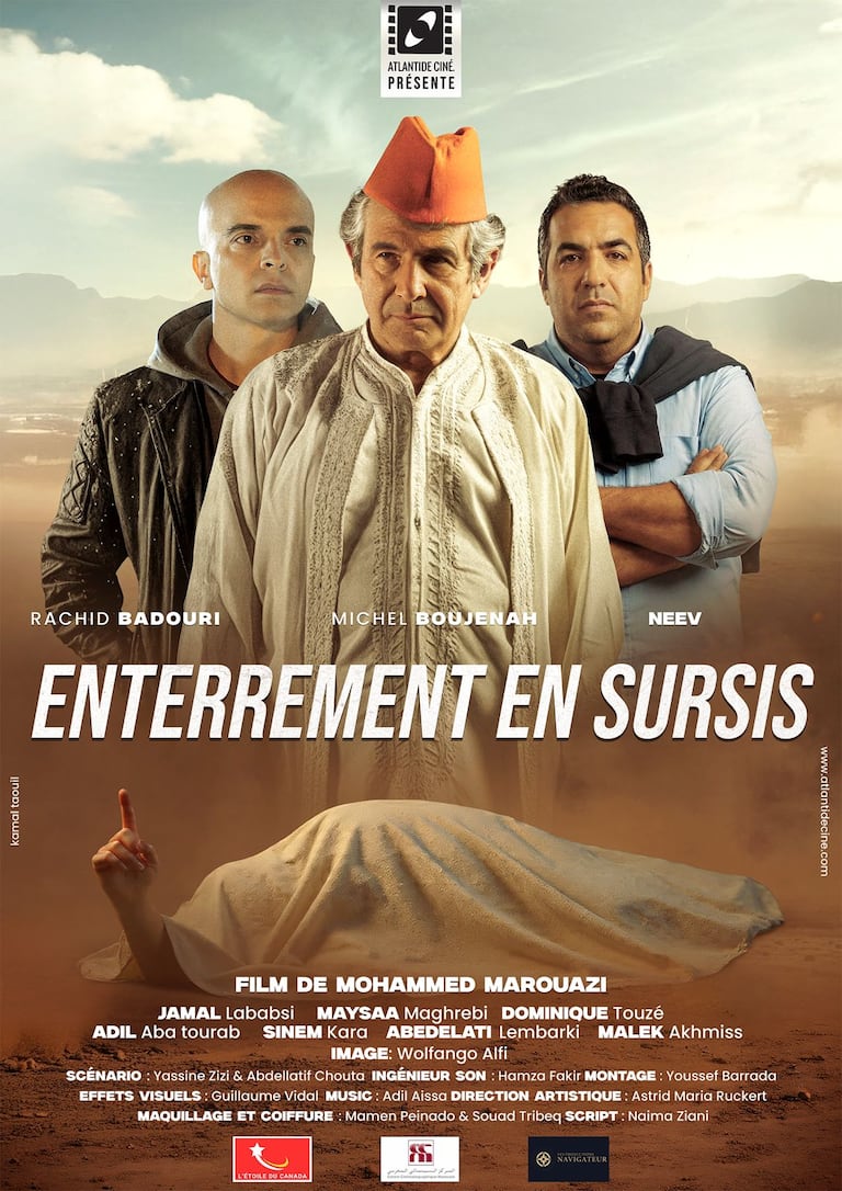 L'affiche du film "Enterrement en sursis", réalisé par Mohammed Marouazi.