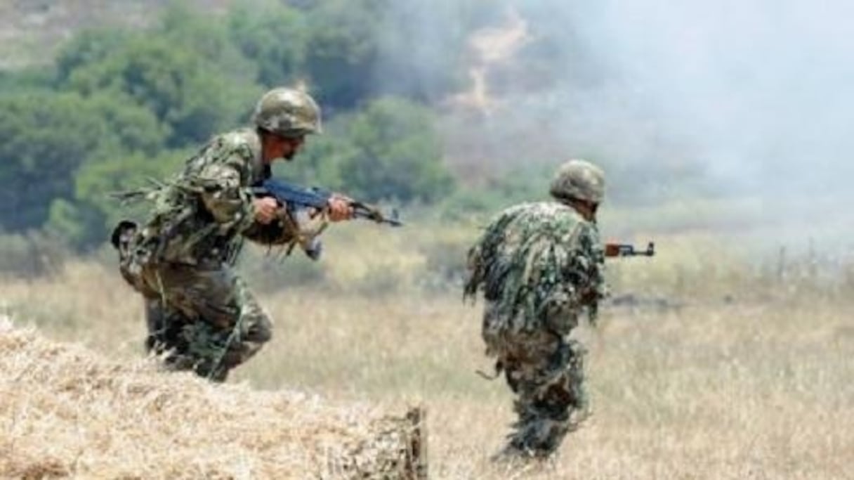 Ses soldats algériens en opération.
