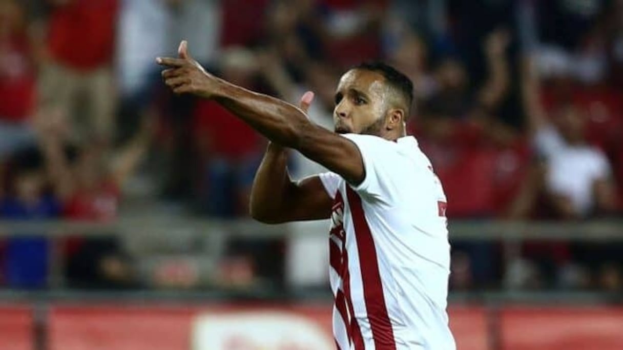 Youssef El Arabi, attaquant marocain de l'Olympiakos
