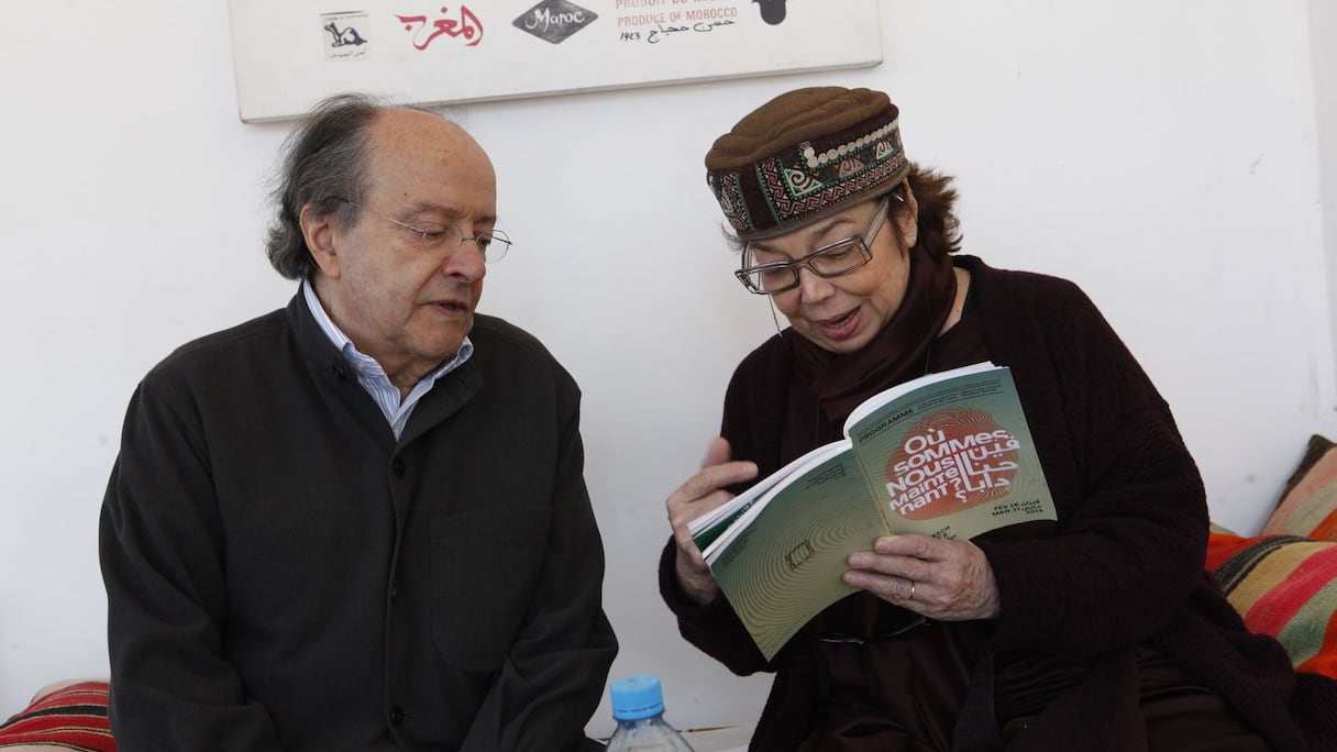 Mohammed Berrada et Leïla Shahid, qui s'intéressent de près au programme de cette 5ème édition de la Biennale, étaient présents à cette belle soirée. 
