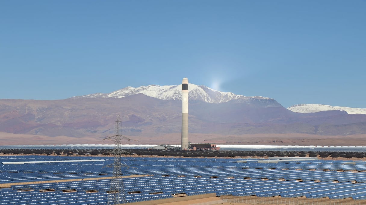 La station solaire Noor à Ouarzazate.
