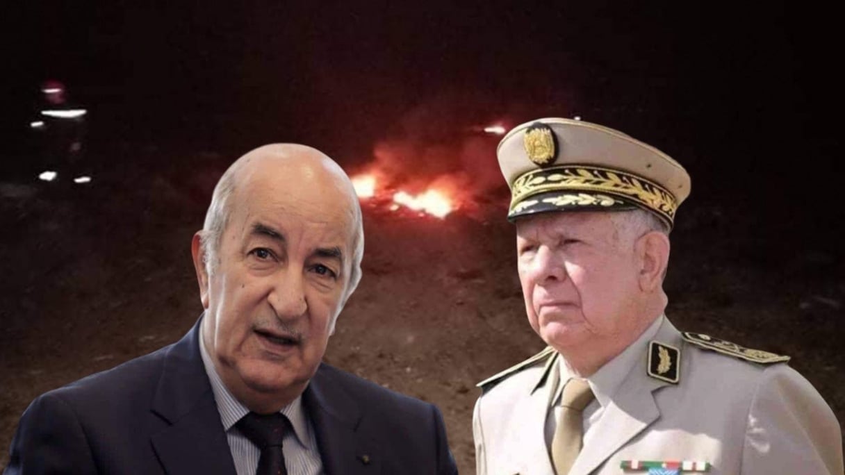 Abdelmadjid Tebboune et son protecteur, le général Saïd Chengriha.
