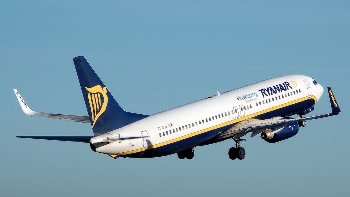 Un appareil de la compagnie aérienne irlandaise Ryanair. 
