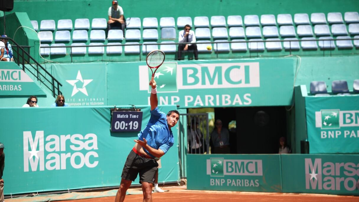 Lamine Ouahab s'est incliné en trois set face à l'espagnol Albert Ramos (6-3, 2-6, 6-1)
