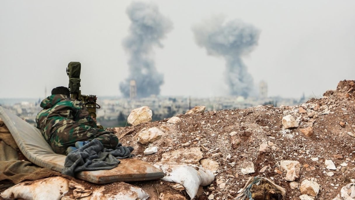 Combats dans la province de Deir Ezzor, en Syrie. 
