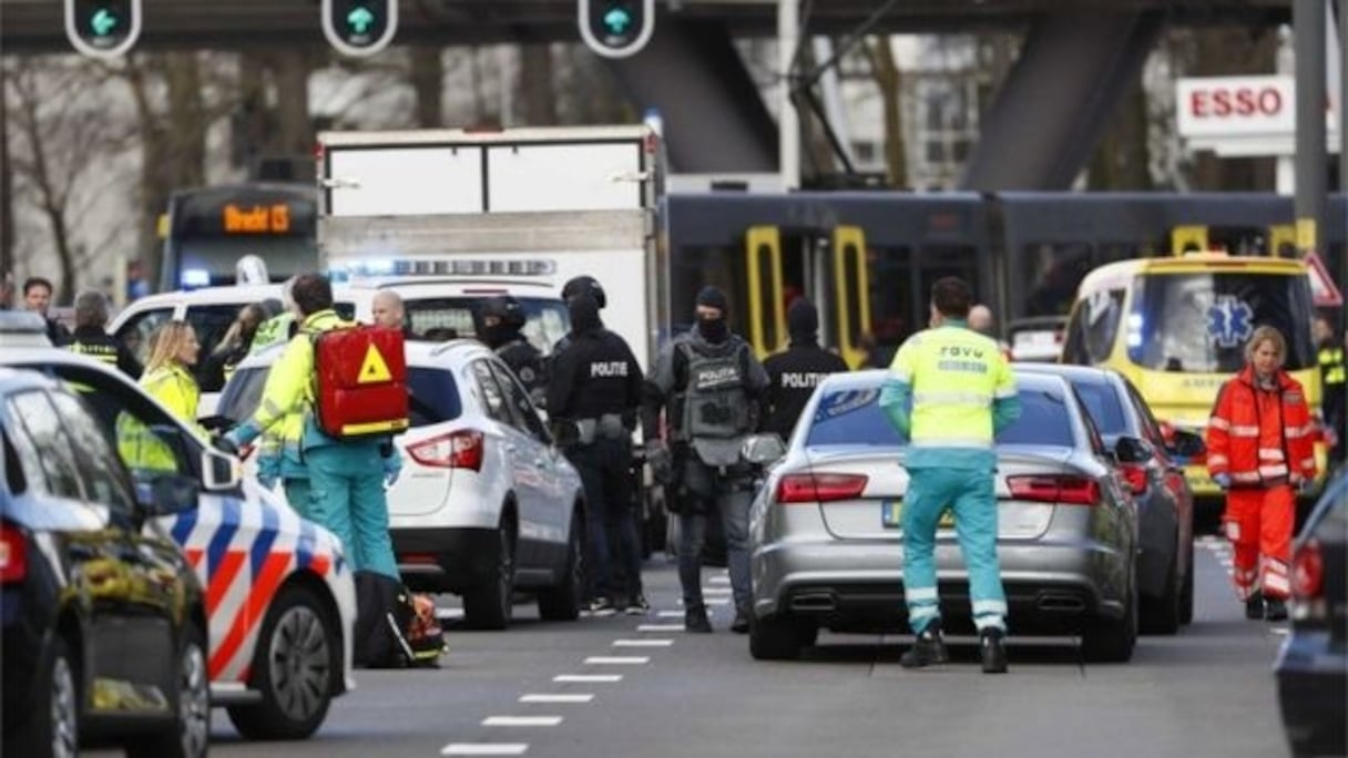 Panique sur la scène du crime. 
