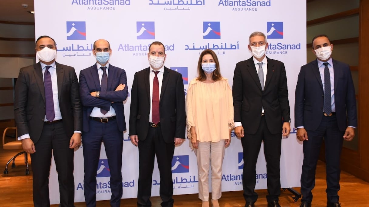 Le top management de AtlantaSanad lors de la conférence de presse annonçant la fusion des deux compagnies Sanad et Atlanta, vendredi 25 septembre
