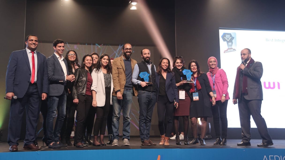 Cérémonie de remise des prix à l'African Digital Summit 2018.
