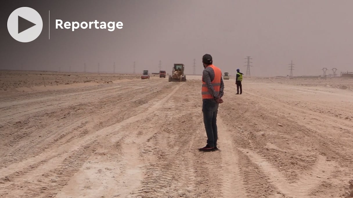 Les travaux de construction de la route de raccordement au nouveau port Dakhla Atlantique ont été lancés.
