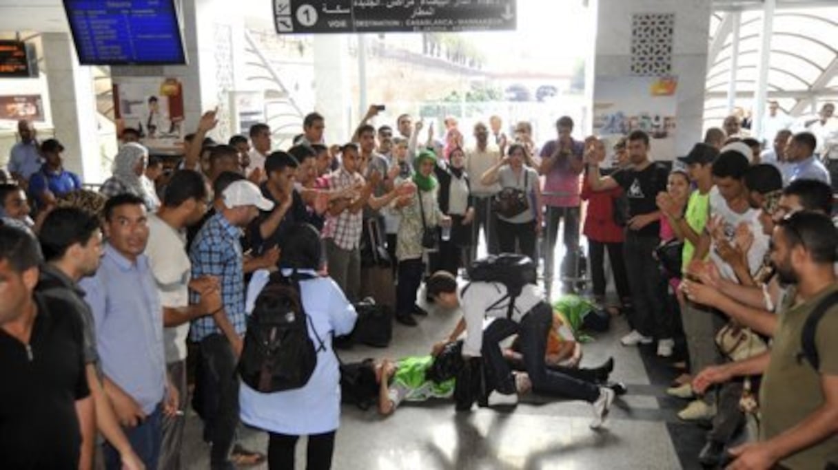 Les portes de la gare Rabat ville ont été fermées pendant plus d'une heure empêchant quiconque d'entrer ou de sortir
