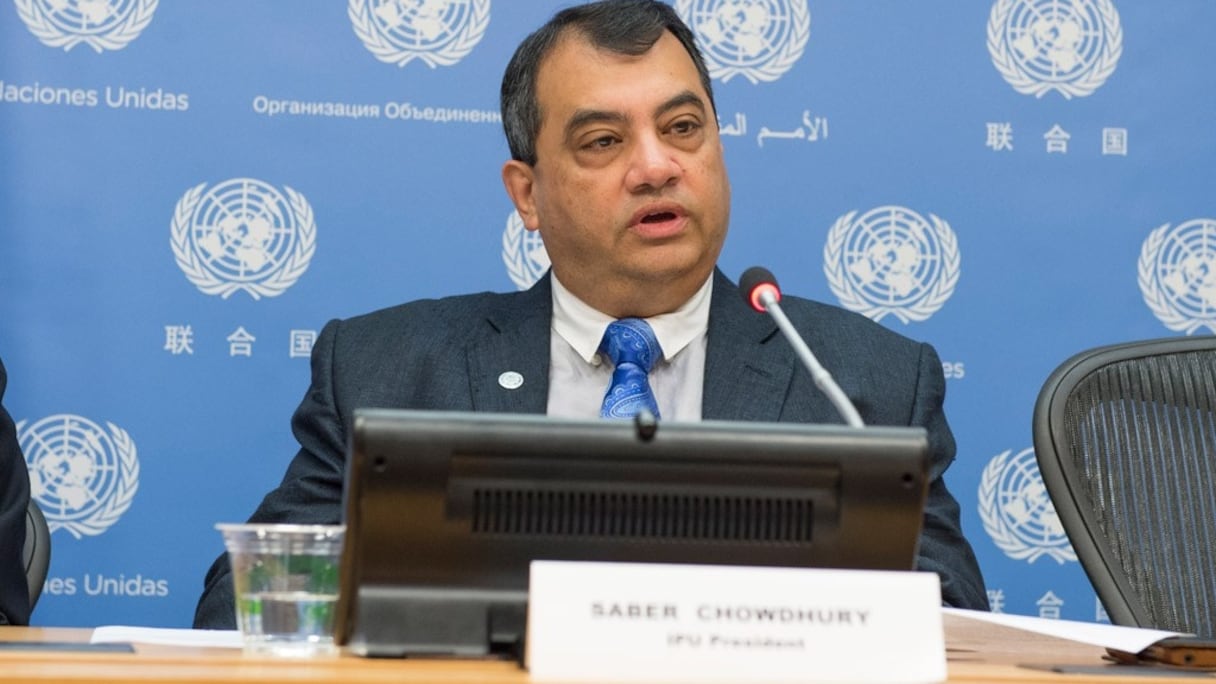 Saber Chowdhury, président de l'Union interparlementaire.
